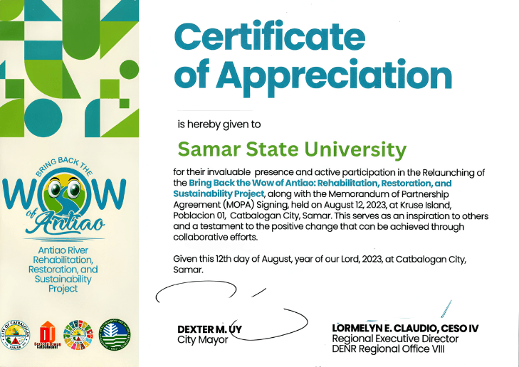 ESRDC award certificate 4